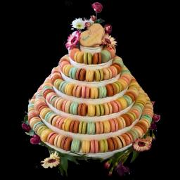 Pièce montée de macarons